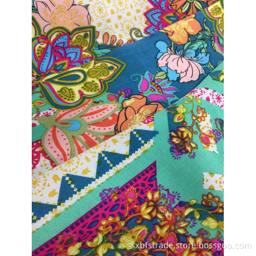 Tissu d&#39;impression Rayon Satin 60S